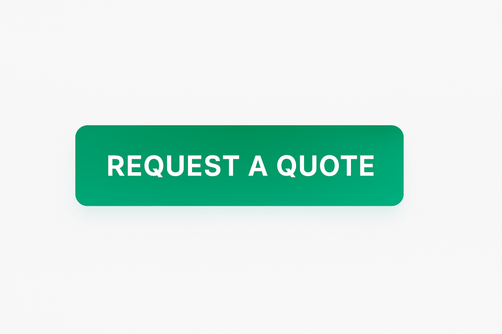 Digital graphic design showing a call-to-action button labeled ‘Request a Quote’ with abstract shapes and soft gradient highlights.